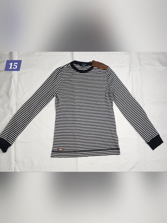 Lauren Ralph Lauren Tops - Lauren Ralph Lauren Black & White Striped Long-Sleeve Crew